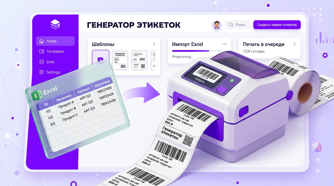 Генератор этикеток для маркетплейсов